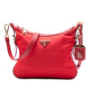 Prada Saffiano Trimmed Tessuto Zip Top Crossbody Secondhand