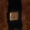 Fendi Shearling Pequin Baguette Satchel Secondhand