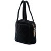 Chanel CC Quilted Velvet Handbag Secondhand