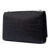 Saint Laurent Medium Croc Embossed Leather Kate Tassel Crossbody Secondhand