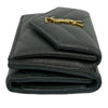 Saint Laurent Grain de Poudre Monogram Trifold Wallet Secondhand