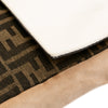 Fendi Large Zucca and Pequin Canvas Convertible Baguette Satchel Secondhand