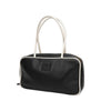 Secondhand Miu Miu Beau Black and White Leather Bag with Double Handles- '20s