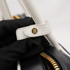 Secondhand Miu Miu Beau Black and White Leather Bag with Double Handles- '20s