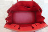 Hermes Birkin Handbag Red Courchevel with Gold Hardware