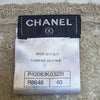 Chanel Black and Beige Striped Cashmere Sweater - 2010s Second hand