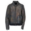 Marc Jacobs Shaded Blue Leather Jacket - 2020s Second hand