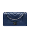 Chanel Medium Chevron Metallic Sheepskin Vintage Mademoiselle Flap Secondhand