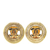 Secondhand Chanel Gold Plated CC Clip On Earrings