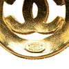 Secondhand Chanel Gold Plated CC Round Pendant Necklace