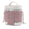 Chanel Tweed and Lambskin Vanity Cosmetic Case Secondhand