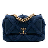 Chanel Medium Canvas and Cotton 19 Flap Secondhand