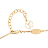 Louis Vuitton Gold Plated Essential V Pendant Necklace Secondhand