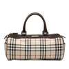 Burberry House Check Canvas Barrel Handbag Secondhand