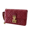 Dior Lambskin Cannage DiorAddict Wristlet Clutch Secondhand
