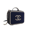 Chanel Medium Tricolor Jersey CC Filigree Vanity Case Secondhand