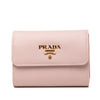 Secondhand Prada Saffiano Trifold Wallet