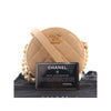 Chanel Quilted Lambskin About Pearls Round Clutch with Chain Secondhand