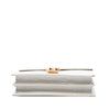 Saint Laurent Croc Embossed Leather Monogram Cassandra Clasp Bag Secondhand