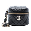 Chanel CC Quilted Lambskin Cube Wristlet Vanity Case Secondhand