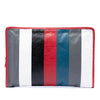 Balenciaga Lambskin Striped Bazar Clutch Secondhand