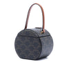 Celine Triomphe Coated Canvas Round Box Handbag Secondhand