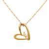 Louis Vuitton Gold Plated LV Fall In Love Pendant Necklace Secondhand