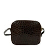 Ferragamo Croc Embossed Leather Vara Crossbody Secondhand