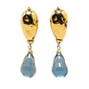 Secondhand Yves Saint Laurent Gold Plated Resin Teardrop Clip On Earrings