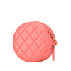 Chanel CC Quilted Lambskin Pearl Crush Round Clutch with Chain Secondhand