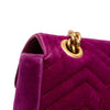 Gucci Small GG Marmont Matelasse Velvet Shoulder Bag Secondhand