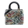 Dior Medium Canvas and Calfskin Beaded Embroidered Jardin De Minuit Lady Dior Secondhand