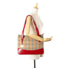 Burberry Haymarket Check Canvas Tote Secondhand