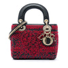 Dior Mini Smooth Calfskin Embroidered Heart Playing Cards Lady Dior Secondhand