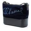 Chanel Medium Wool Paris Hamburg Embroidered Gabrielle Hobo Secondhand