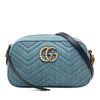 Gucci Small GG Marmont Matelasse Denim Pearly Crossbody Secondhand