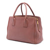 Miu Miu Leather Madras Tote Secondhand