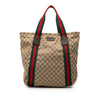 Gucci GG Canvas Web Tote  Secondhand