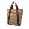 Gucci GG Canvas Web Tote  Secondhand