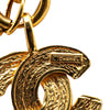 Chanel Gold Plated CC Quilted Pendant Necklace Secondhand