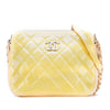 Chanel Quilted Patent Chain Double Zip Crossbody Secondhand
