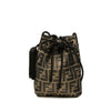 Fendi Zucca Canvas Drawstring Bucket Bag Secondhand
