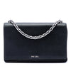 Prada Saffiano Lux and Tessuto Chain Crossbody Secondhand