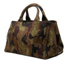 Prada Canvas Canapa Logo Camouflage Tote Secondhand