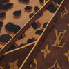 Louis Vuitton Monogram Leopard Print Silk Crepe Scarf Secondhand
