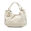Gucci Medium Pebbled Calfskin Twill Tote Secondhand