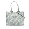 Balenciaga Small Denim Scribble Logo Hardware Satchel Secondhand