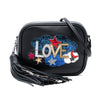 Saint Laurent Mini Embroidered Nappa Love Blogger Camera Bag Secondhand