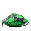 Miu Miu Canvas Floral Botanical Print Drawstring Pouch Secondhand