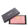 Prada Saffiano Fiocco Bow Long Wallet Secondhand